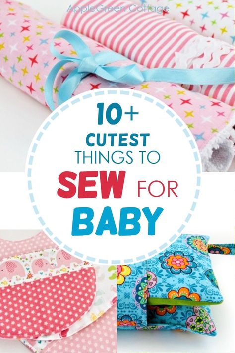 Things To Sew For Baby, Sew For Baby, Syprosjekter For Nybegynnere, Sewing For Baby, Burp Cloth Patterns, Things To Sew, Baby Gifts To Make, Baby Clothes Patterns Sewing, Baby Toys Diy