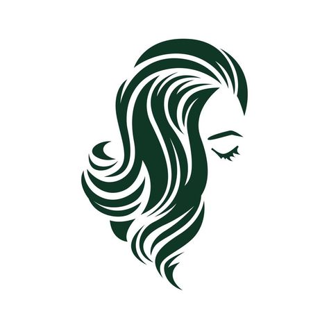 illustration of women long hair style icon, logo women face on white background, vector Hair Icon Logo, Hair Brand Logo, Illustration Of Women, Long Hair Style, Logo Hair, Hair Vector, Women Long Hair, Portrait Face, Hair Logo