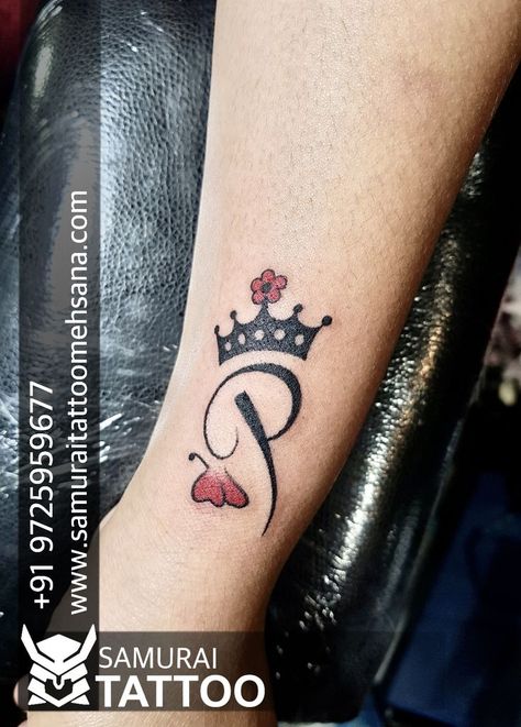 P Tattoo Design, P Name Tattoo, P Tattoo Letter Design, P Tattoo Letter, P Letter Tattoo, Feather Pen Tattoo, Name Tattoo On Hand, Name Tattoo Design, P Tattoo