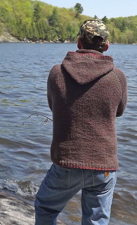 Hooded Sweater Pattern, Hoodie Knitting Pattern, Mens Knit Sweater Pattern, Mens Knitted Cardigan, Bottle Rocket, Mens Knit Sweater, Crochet Hoodie, Knitting Patterns Free Sweater, Knit Cardigan Pattern