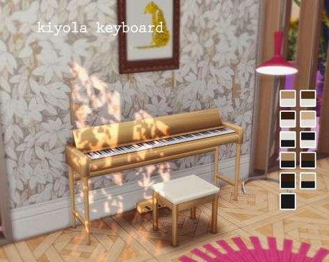 Kiyola keyboardWe don’t have any “normal pianos” and the Roland Kiyola looks cool. Ah yes, more mcm furniture.BGC11 swatchesCustom thumbnailDownload - Dropbox | Simfileshare Los Sims 4 Mods, Sims 4 Traits, Sims 4 Mm Cc, Mcm Furniture, Play Sims, Sims 4 House Design, Sims 4 Characters, Sims 4 Mm, Sims Four