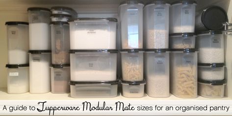 Tupperware Pantry, Tupperware Organizing, Organised Housewife, Tupperware Consultant, Tupperware Storage, Tupperware Recipes, Pantry Organisation, Kitchen Organization Pantry, Kitchen Organisation