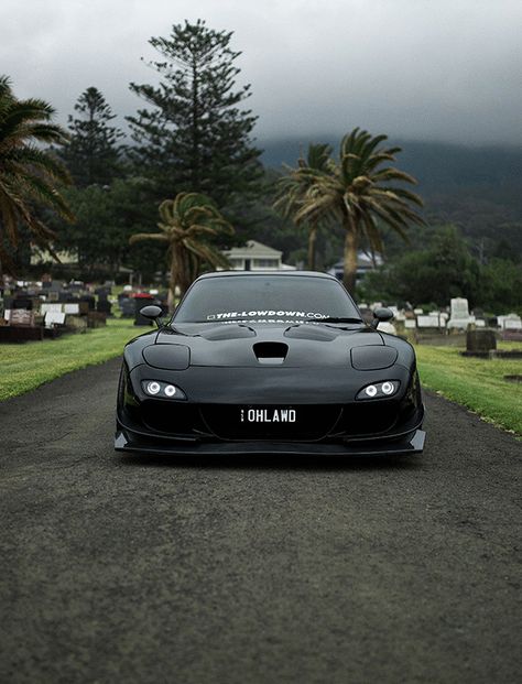 All Black 550HP Mazda RX-7 | OHLAWD Build | THE-LOWDOWN.com Nissan Rx7, Mazda Rx 7 Wallpaper, Rx7 Wallpaper, Mazda Rx7 Black, Mazda Rx7 Tokyo Drift, Rx7 Fd Aesthetic, Mazda Fd Rx7, Fd Rx7, Old School Pictures