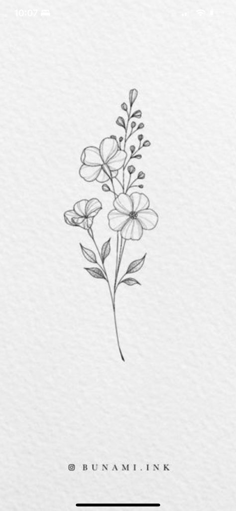 Fine Line Flower Tattoo Matching, Violet Hip Tattoo, Violet Line Art Tattoo, Two Cosmos Flowers Tattoo, Dainty Cosmos Flower Tattoo, Birth Month Flower Tattoos February, Sweet Pea And Violet Flower Tattoo, Tattoo February Birth Month, Fine Line February Flower Tattoo