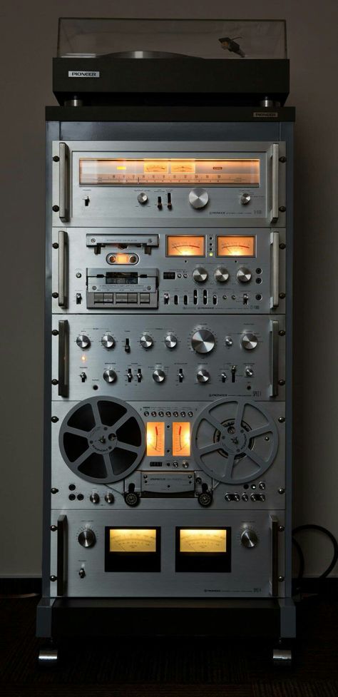 Pioneer Audio, Audio Board, Hifi Audiophile, Vintage Hifi, Hi Fi System, Stereo Systems, Audio Room, Audio Design, Tape Recorder