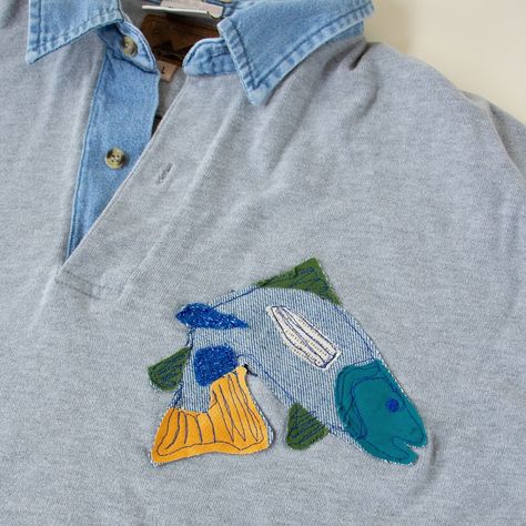 Surprise drop!!! 12+ items just hit the site. ⬇️ 🎣 scrap fish patch sweatshirts 🛠️ block printed & painted workwear ⛓️ a few lil chain stitch moments All under $55 find em under the shirts section #reworked #slowfashion #sustainablefashion #workwearstyle Workwear Fashion, Chain Stitch, Slow Fashion, Block Print, Sustainable Fashion, Work Wear, Sweatshirts