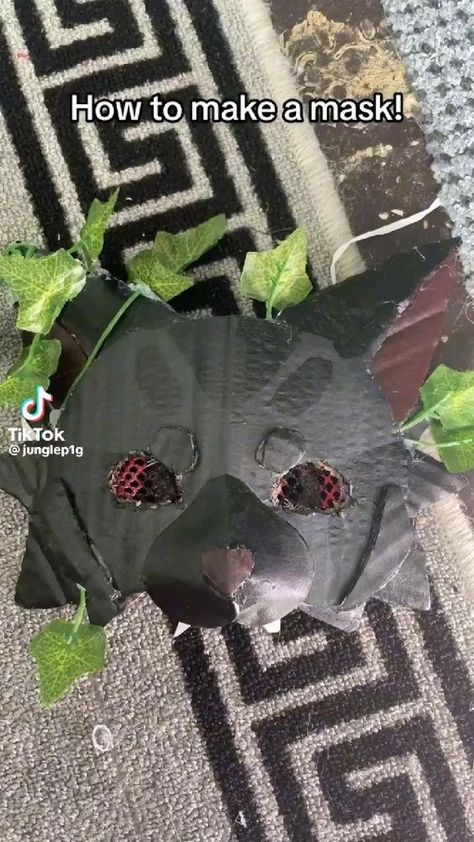 Not mine video Wolf Mask Tutorial, How To Make A Therian Mask Out Of Paper, How To Make A Mask Out Of Cardboard, Therian Mask Tutorial Cardboard, Therian Room Decor Diy, How To Make A Therian Mask Cardboard, Therian Gear Diy, Paper Therian Mask, How To Make A Therian Mask Out Of Cardboard