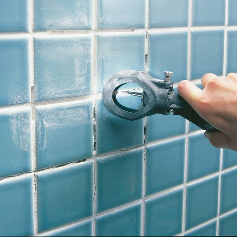 How to Regrout Bathroom Tile Regrout Shower Tile, Regrouting Tile, Bathroom Maintenance, Weekend Home Projects, Diy Grout, Grout Repair, Bathtub Repair, Tile Repair, Bedroom Furniture Makeover