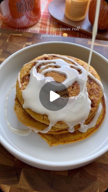 jessi ♡ on Instagram: "🍁 pumpkin cinnamon roll pancakes 🧡

#halloween #cinammon #pancakes #breakfast #spooky #spookyseason #autumnvibes #fallrecipes #pumpkin" Cinnamon Roll Pancakes, Pancakes Breakfast, Fall Foods, Healthy Fall, August 19, Cinnamon Roll, Cinnamon Rolls, Fall Recipes, Pancakes