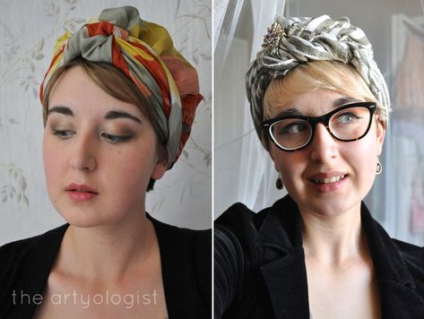 Vintage Turban, Growing Out Hair, Indian Headdress, Hair Turban, Period Dress, Rosie The Riveter, Turban Style, Native American Culture, Native American Fashion