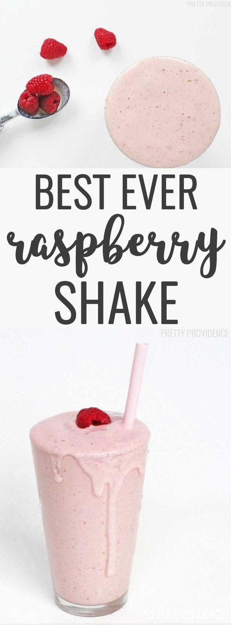 These FRESH raspberry shakes are the best ever! Holy cow. My family begs for them all the time! Raspberry Milkshake Recipe, Raspberry Shake, Raspberry Milkshake, Milkshake Recipe Chocolate, Special Drinks, Milkshake Recipe, Smoothie Bar, Delicious Drink Recipes, Summer Recipe