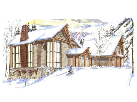 View the floor plan for this 3,000 square-foot, "ski in, ski out" mountain lodge, located in Stowe, Vermont. Foyer Paint Colors, Cabin Mountain, Hgtv Dream Homes, Stowe Vermont, Bluestone Patio, Harbor Springs, Cabin Floor Plans, Hotel Concept, Hgtv Dream Home