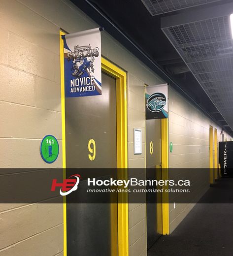 Hockey Door Signs, Hockey Locker Room, Metal Door Frame, Hockey Locker, Dressing Room Door, Hotel Hanger, Room Flags, Locker Signs, Hockey Tournament