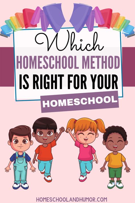 One of the best ways to get this seamless flow to your homeschool is by knowing there are various types of homeschool methods - or styles - you can use! Read on to learn how to decide which homeschool method is right for you! #homeschoolmethods #homeschoolstyles #homeschoolapproaches #homoeschool via @homeschoolandhumor Types Of Homeschooling Methods, Types Of Homeschooling, Homeschool Methods, Homeschool Styles, Homeschool Apps, Classical Homeschool, Homeschool Routine, Preschool Colors, Homeschool Schedule