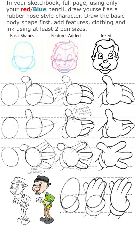 Rubber Hose Tutorial, Rubber Hose Illustration, Rubberhose Style Tutorial, How To Draw Rubber Hose Style, Rubber Hose Character Design, 30s Cartoons Style, Cuerpo Cartoon, Rubber Hose Style Art, Rubber Hose Animation