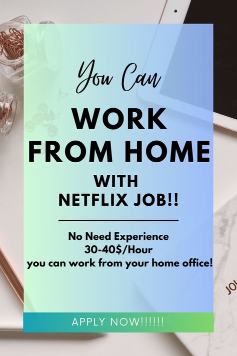 Netflix Jobs, Apply Job, Work From Home, Working From Home, From Home, You Can Do, How To Apply, Canning