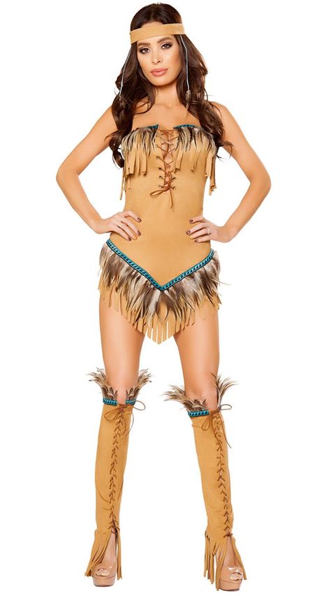 Pocahontas Halloween, Native American Halloween Costume, Birthday Themes For Adults, Birthday Outfit For Teens, Ivy Costume, Costumes Dresses, Frozen Costume, Spicy Lingerie, Halloween Fancy Dress