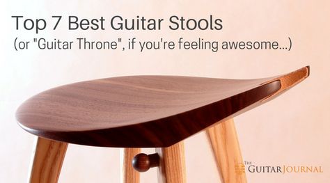 Dj Bedroom, Guitar Journal, Guitar Chair, Guitar Stool, Piano Repurpose, Wood Guitar Stand, Auditorium Chairs, Home Music Rooms, Diy Stool