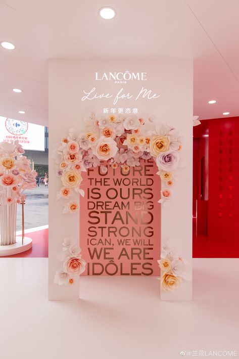 Event Booth Design, Live House, Event Booth, Avon Anew, Lancome Paris, Event Backdrop, Beauty Center, Stand Strong, Pop Up Event