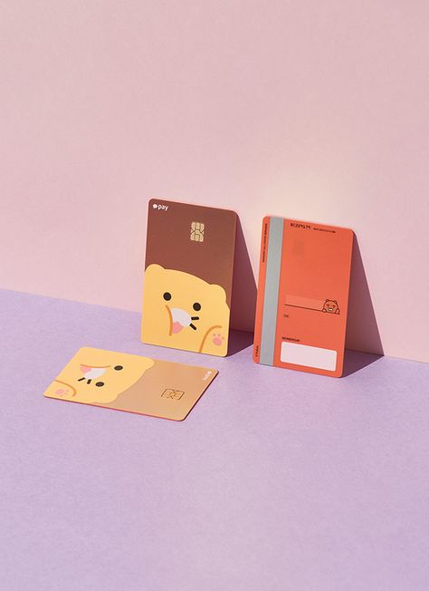 Kakao Pay Money Card on Behance Bank Card Aesthetic, Bank Card Cover Design, Bank Cards Design, E Money Card Design, Card Game Card Design, Custom Debit Card Design, Credit Card Design Ideas, Credit Card Design Graphics, Credit Card Designs