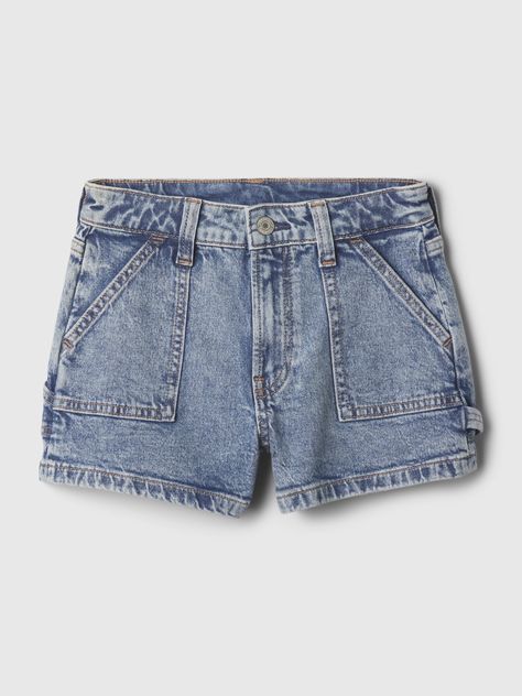 Kids High-Rise Denim Shorts | Gap