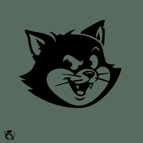 Cat mascot by Dermot Reddan on Dribbble Cool Mascot Design, Cat Mascot Logo, Mascot Design Ideas Inspiration, Mascot Illustration Design, Mascot Logos, Cat Mascot, Logo Mascot, Cat Character Design, Vintage Cat Illustration