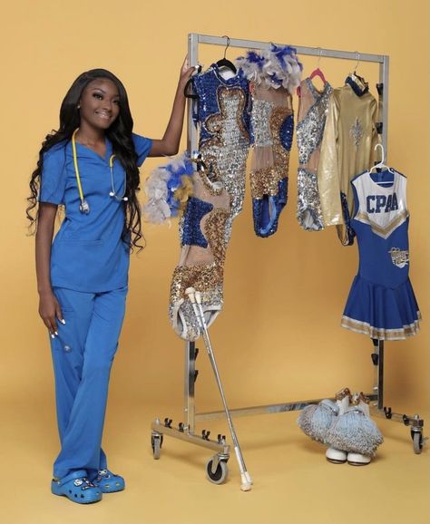 Fashion Show Ideas, Majorette Graduation Pictures, Majorette Outfits Hbcu, Majorette Picture Poses, Hbcu Dance Uniforms, College Dance Team Photoshoot, Senior Portrait Outfits, Nursing Graduation Pictures, College Graduation Photoshoot