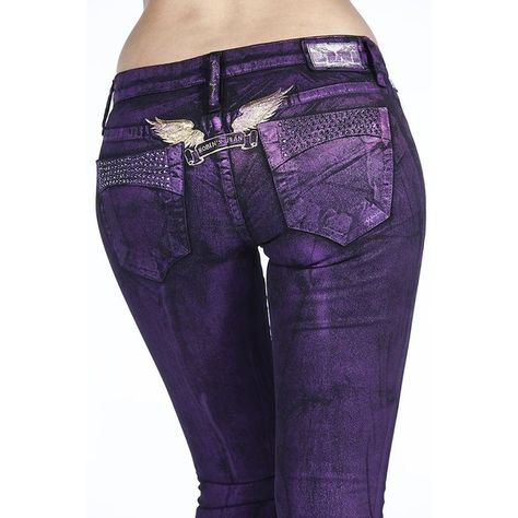 Robin's Jean - Purple Night Fever Women's Jeans ❤ liked on Polyvore featuring jeans, purple denim jeans, purple jeans and denim jea Violets And Roses, Alt Country, Purple Grunge, Purple Night, Purple Things, Grunge Jeans, Best Jeans For Women, Robin Jeans, Denim Outfits