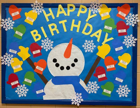 Monthly Birthday Bulletin Boards, Winter Birthday Boards Preschool, December Birthday Bulletin Boards, Winter Birthday Board Ideas, December Birthday Board Ideas, Winter Birthday Bulletin Board Ideas, December Birthday Board, Winter Birthday Board Classroom, November Birthday Bulletin Board Ideas