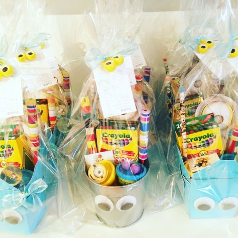 Loot bags Loot Bags For 1st Birthday, Safari Loot Bags, Preschool Goodie Bags, Diy Goodie Bags For Kids Birthday, Birthday Hamper Ideas Kids, First Birthday Goodie Bags, Loot Bags For Kids Birthday, Birthday Goodie Bags For School, Loot Bag Ideas For Kids