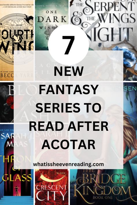 Experiencing the ACOTAR hangover? Well I've collected seven new fantasy series that you've got to try out after you've finished ACOTAR Acotar Similar Books, Acotar Book Recommendations, Books Similar To Acotar, Books To Read After Acotar, What To Read After Acotar, Books Like Acotar, Rhysand Aesthetic, Best Fantasy Book Series, Acotar Books