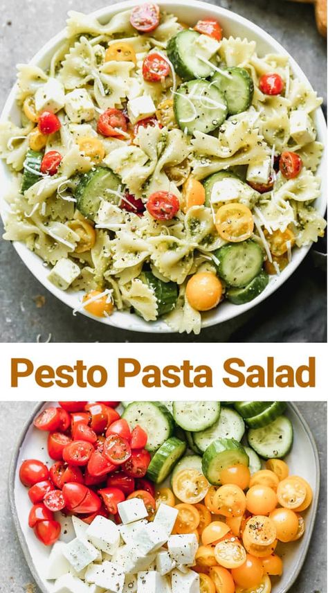 Veggies Grilled, Easy Pesto Pasta, Healthy Pesto, Pesto Salad, Tomatoes Mozzarella, Pesto Pasta Salad, Salad Pasta, Pasta Salad Recipe, Summer Recipe