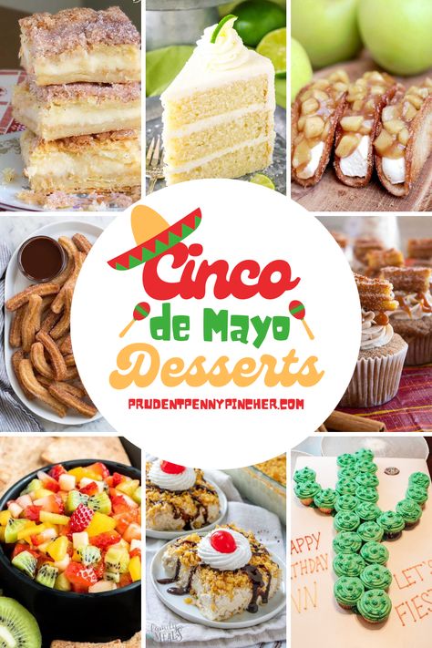 Cinco De Mayo Dishes, Mexican Dessert Recipes Easy, Mayo Cookies, Traditional Mexican Desserts, Mexican Party Food, Fiesta Recipes, Mexican Desserts, Fiesta Cake, Mexican Snacks