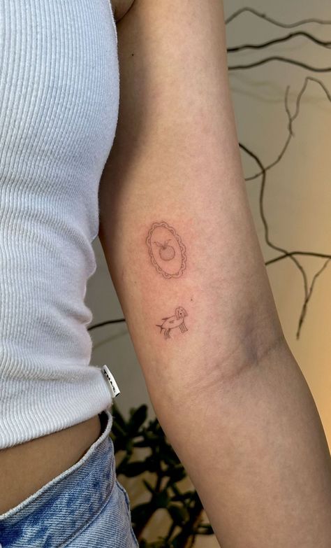 Spotty Tattoo Sleeve, Pretty Number Tattoos, Dainty Orange Tattoo, Education Tattoo, Orange Tattoo, Tatoo Inspiration, Funky Tattoos, Number Tattoos, Small Tats