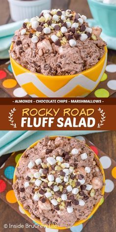 Chocolate Fluff, Chocolate Salad, Dessert Salad Recipes, Fluff Salad Recipes, Chocolate Pudding Desserts, Easy Fruit Salad Recipes, Fluff Salad, Jello Dessert Recipes, No Bake Recipe