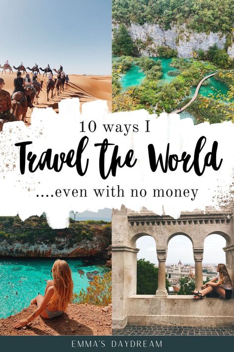 Do you want to travel the world but you have no money? Think again! Budget travel is more accessible than you would think with this 10 pieces of cheap travel advice. We all dream of traveling the world for free, and here's how you can see the world for cheap! There are so many cheapest places to travel, free travel hacks, and secrets for how to travel the world with no money. | #cheaptravel #travelforfree #travelhacks travel hacks, tips, and tricks Travel With No Money, Cheapest Places To Travel, Travel The World For Free, Travel Free, Volunteer Travel, Cheap Places To Travel, Travel Inspiration Destinations, Studying Abroad, Traveling The World