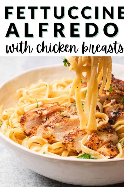 Easy Chicken Fettuccine Alfredo (Lighter than Olive Garden) - The Travel Palate Chicken For Fettuccine Alfredo, Chicken Fettucini Alfredo Recipe Olive Garden, Chicken Fettuccine Alfredo Recipe Olive Gardens, Creamy Pasta Recipes Fettuccine Alfredo Broccoli Chicken, Crock Pot Ziti, Chicken Fettuccine Recipe, Easy Chicken Fettuccine, Easy Chicken Fettuccine Alfredo, Garlic Chicken Crockpot