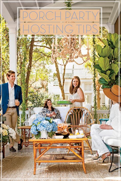 5 Tricks for Pulling Together a Last-Minute Porch Party Porch Party, Porch Parties, Porch Life, Pre Party, Spring Party, Backyard Party, Wedding Event Planning, Down South, Porch Patio