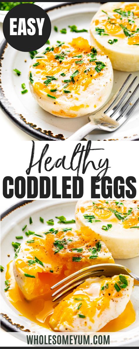 Coddled Eggs Recipe Coddled Eggs Recipes, Creative Egg Recipes, Coddled Eggs, Easy Healthy Breakfast Recipes, Egg Nutrition Facts, Best Egg Recipes, Bacon Butter, Egg Nutrition, Healthy Egg Recipes