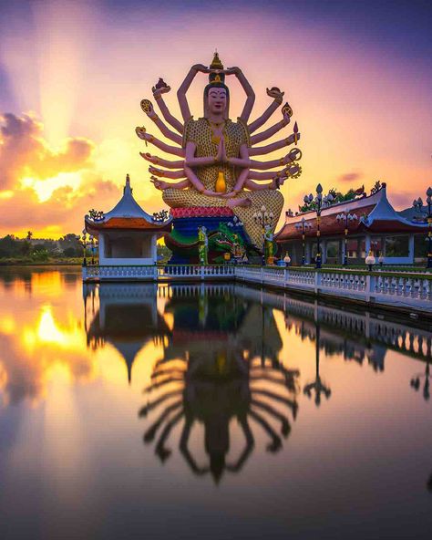 Explore Koh Samui's serene temples, rich cultural tapestry. Capture breathtaking panoramic views, intricate architecture and peaceful moments of reflection. #KohSamuiTemples #CulturalJourney #SereneSights #ThaiArchitecture #ExploreThailand #DiscoverThailand #BucketListThailand Temples In Thailand, Kho Samui, Thailand Koh Samui, Ko Samui Thailand, Intricate Architecture, Thailand Trip, Ko Samui, Paradise Travel, Peaceful Moments