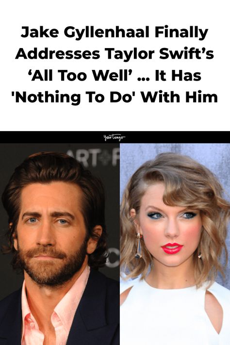 After the release of Taylor Swift's song 'All Too Well', 'Swifties' have formed many theories that the song is about Jake Gyllenhaal. After many years, he has finally broken his silence. Taylor Swift Songs About Joe, Taylor Swift And Jake Gyllenhaal, Jake Gyllenhaal And Taylor Swift, Taylor Swift And Jake Gyllenhaal Scarf, Taylor Swift Age, Jake Gyllenhaal Whisper, Jake Gyllenhaal Presumed Innocent, Jake Gyllenhaal Taylor Swift Memes, New Lyrics