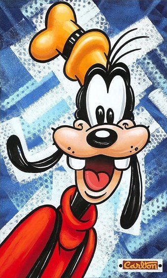 Goofy Painting Ideas, Goofy Painting, Disney Characters Goofy, Cartoons Aesthetic, Adventure Time Style, Easy Disney Drawings, Buddhist Art Drawing, Goofy Disney, Disney World Characters