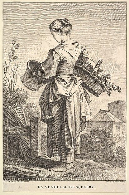 John Ingram | The Seller of Celery by John Ingram (British, London 1721 active to 1763) Old Illustration, 18th Century Clothing, Century Clothing, Working Class, Historical Fashion, Art Plastique, Metropolitan Museum Of Art, Metropolitan Museum, Rococo