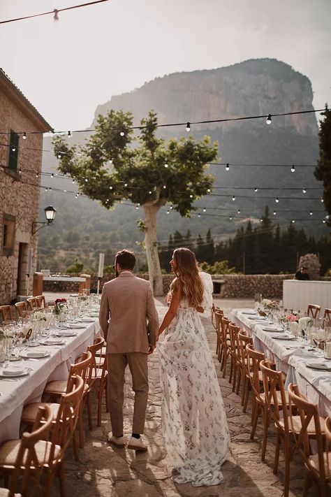 Benjamin Wheeler, Ibiza Wedding Venues, Romantic Theme Wedding, Stunning Wedding Venues, Ibiza Wedding, Wedding Spain, Spanish Wedding, European Wedding, Floral Wedding Dress