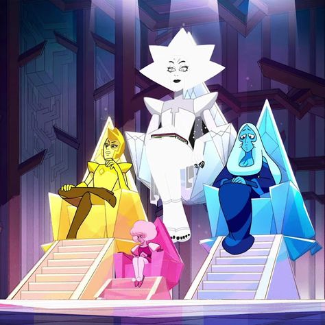 Steven Universe Diamonds, White Diamond Steven Universe, Steven Universe Pictures, Meliodas And Elizabeth, Crystal Gems Steven Universe, Steven Universe Diamond, Pink Diamond Steven Universe, Steven Universe Movie, Steven Universe Wallpaper