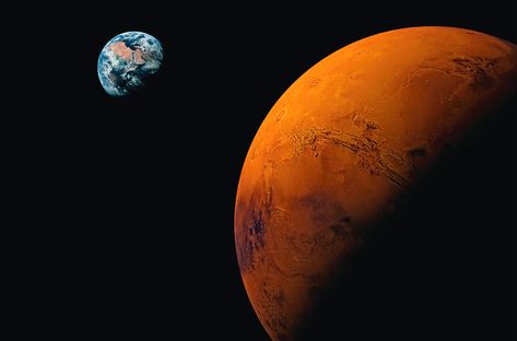 Earth Meaning, Water On Mars, Mars Retrograde, Mars And Earth, Mars Red, Shingle Colors, Space News, Planets Wallpaper, Red Planet