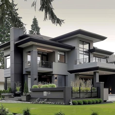 Home Color Exterior, House Outer Design, Best Modern House Design, Latest House Designs, Modern Bungalow House, House Floor Design, Architect Design House, Modern Exterior House Designs, Architectural House Plans