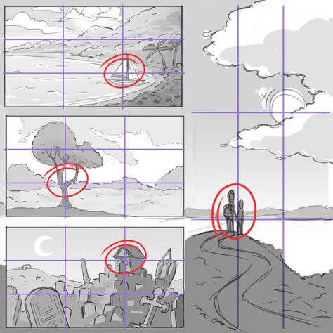 Rule Of Third, Mitch Leeuwe, Composition Examples, Art Core, Rules Of Composition, Composition Drawing, Rule Of Three, Art Composition, Bg Design