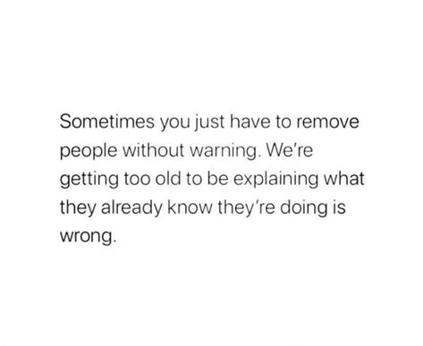 Relatable : ‍♀️ This post is relatable because sometimes we outgrow friendships and relationships. It can be hard to let go, but it's important to surround yourself with people who support you and make you feel good. Standing up for yourself : This caption is empowering. It's about not tolerating negativity or disrespect in your life. You don't owe anyone an explanation for removing them from your life. Moving on : ✨ This caption is about moving on from toxic people. It's about focusing on ... People Will Try To Destroy You Quotes, Negative Toxic People, Quotes About Tolerating People, Don't Let Them Know Your Next Move, Feel Disrespected Quotes, Remove Negative People From Your Life, Removing Friends From Your Life, Know Where You Stand With People, Moving On From Friendships