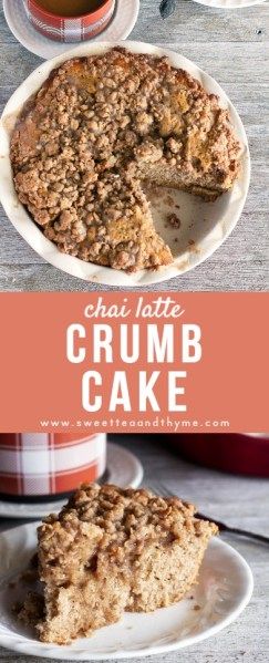 Chai Spices, Chai Recipe, Coffee Cake Recipes, Exotic Food, Crumb Cake, Crumb Topping, Chai Latte, Wonderful Life, Pinterest Recipes